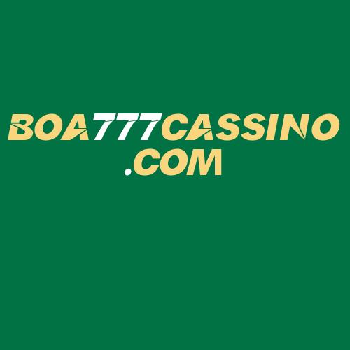 Logo da BOA777CASSINO